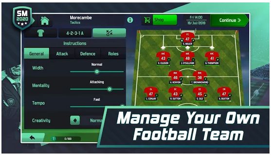 Soccer-Manager 2020 v1.1.13 MOD APK (Unlimited Money)