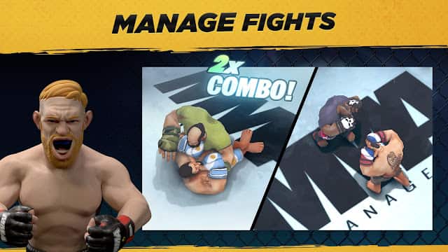 MMA Manager MOD APK Manage fights