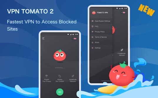 Tomato VPN MOD APK connect anytime